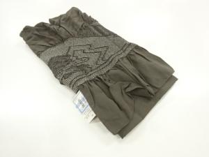 未使用品　正絹　絞り笠松模様男物兵児帯